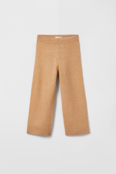 Image 0 of RIBBED KNIT CULOTTES from Zara