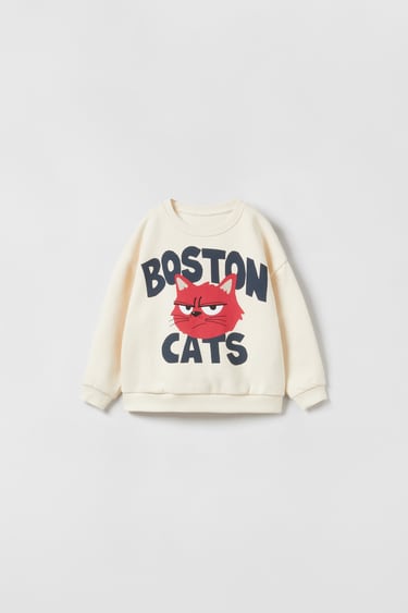 Image 0 of BOSTON CATS SWEATSHIRT from Zara