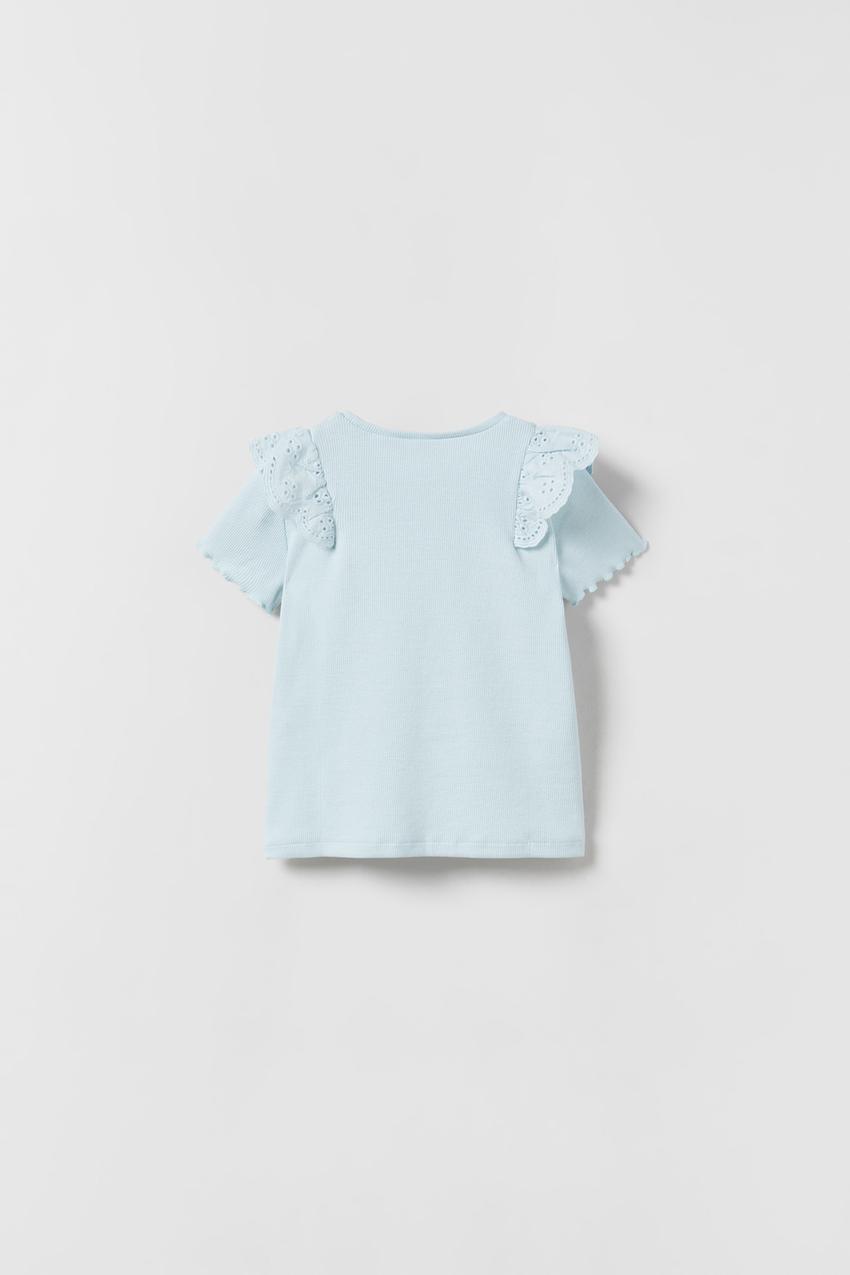 Camiseta volantes zara store