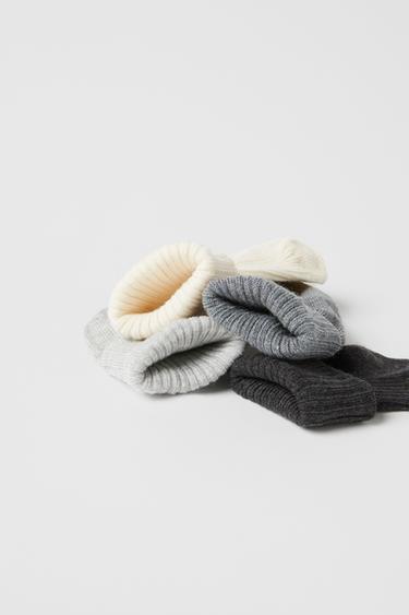 FOUR-PACK OF SOCKS IN A BOX - Grey by Zara - Image 2