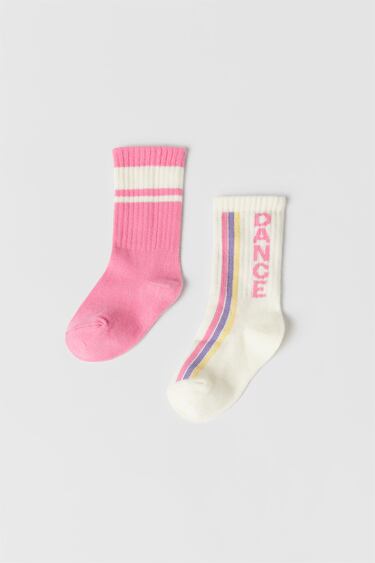 Image 0 of BABY/ PACK OF TWO STRIPED SPORTS SOCKS from Zara