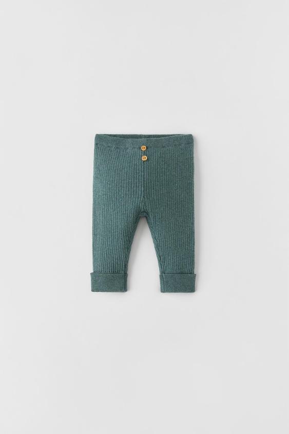 TRICOT LEGGINGS MET RIB mt 68