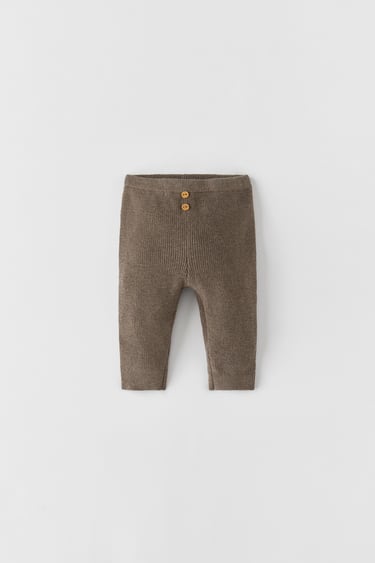 Image 0 of PURL KNIT TROUSERS from Zara