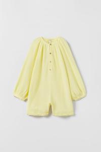 DAISY PLAYSUIT WITH BOWS - Orange 