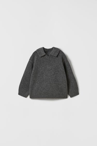 Image 0 of SOFT TOUCH POLO SWEATER from Zara