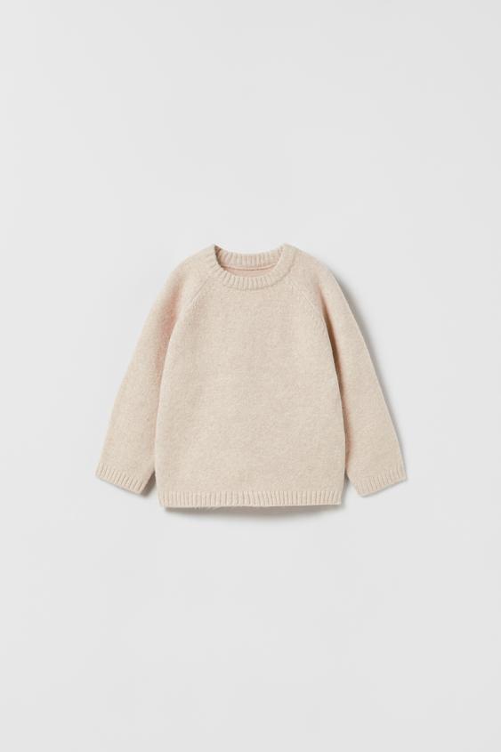 Zara - Soft Touch Knit Sweater - Natural - Unisex