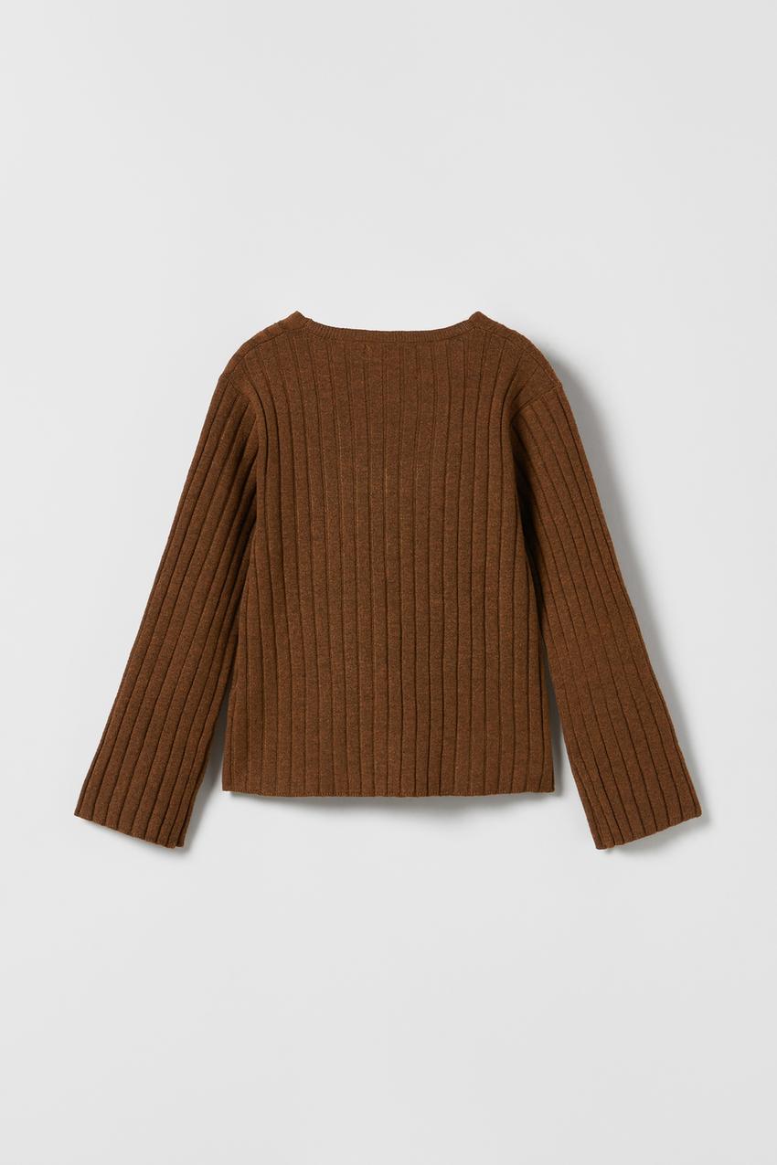 Zara ribbed knit cardigan Clearance