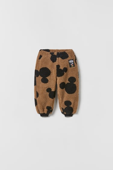 Image 0 of MICKEY MOUSE © DISNEY FAUX SHEARLING TROUSERS from Zara