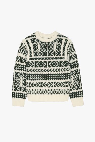 Image 0 of 100% JACQUARD WOOL SWEATER - LIMITED EDITION from Zara