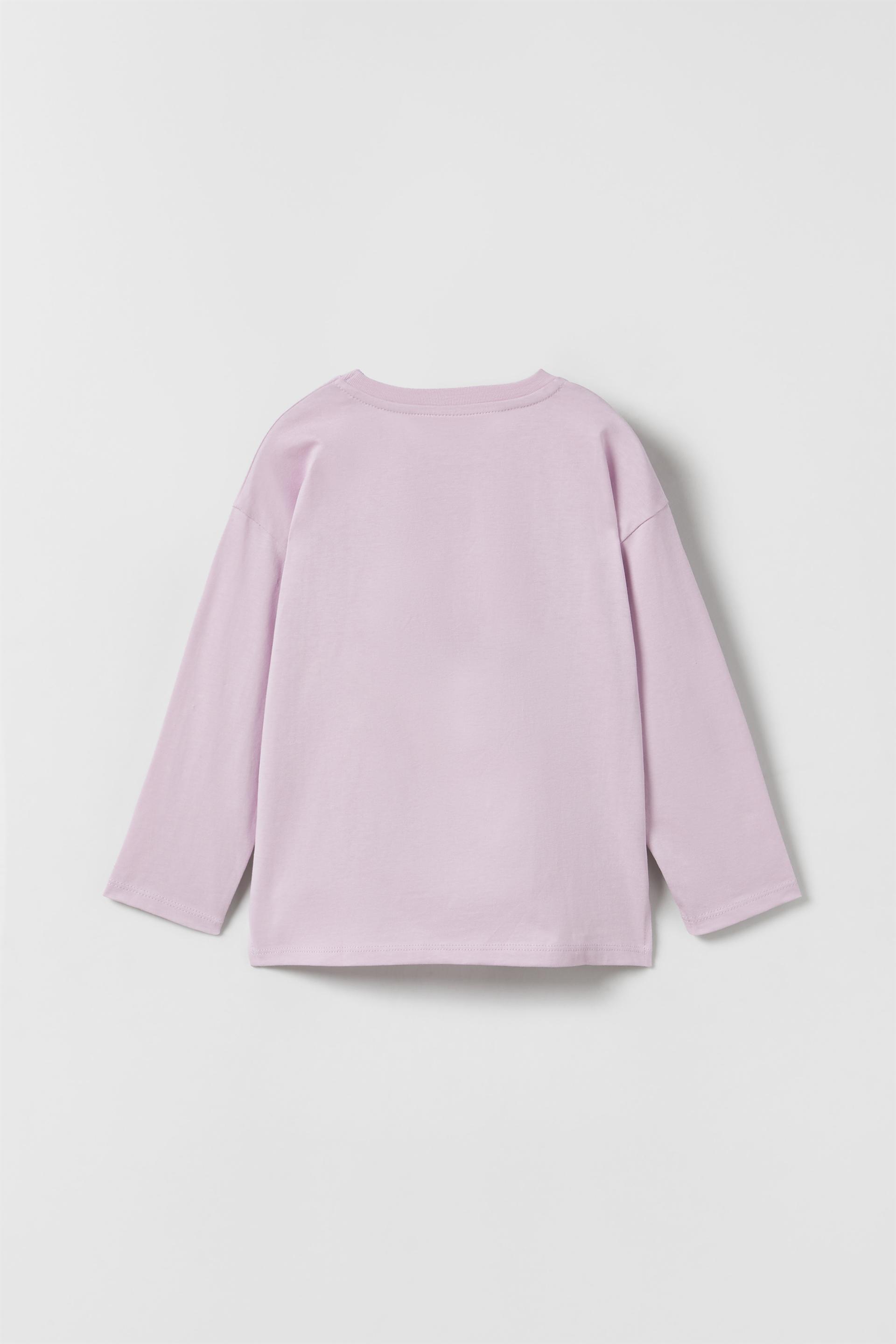 Zara purple long sleeve top Clearance