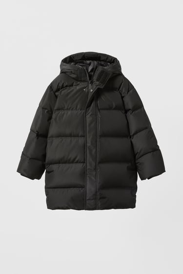 Image 0 of HEAT SEALED FEATHER AND DOWN PUFFER COAT from Zara