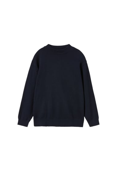 Image 0 of FINE GAUGE KNIT SWEATER WITH MOCK NECK from Zara