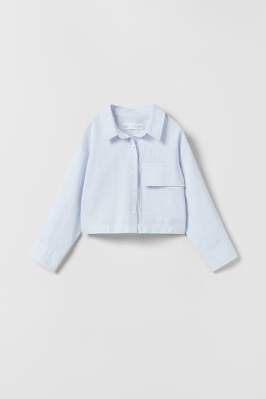 Image 0 of COMBINATION OXFORD SHIRT from Zara