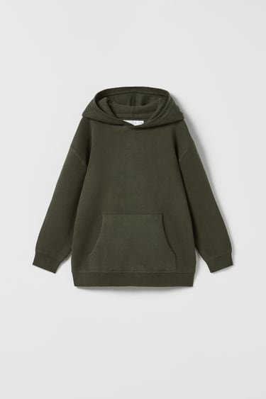 Image 0 of KNIT SWEATSHIRT WITH POUCH POCKET from Zara