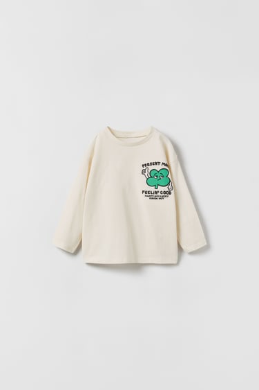 Image 0 of EMBROIDERED T-SHIRT from Zara