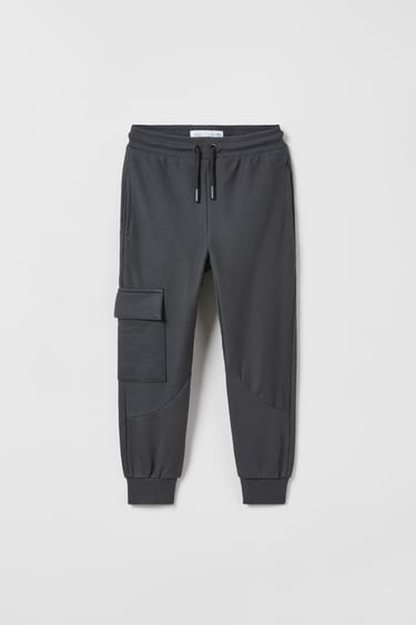 Image 0 of PLUSH TEXTURED TROUSERS WITH POCKET from Zara