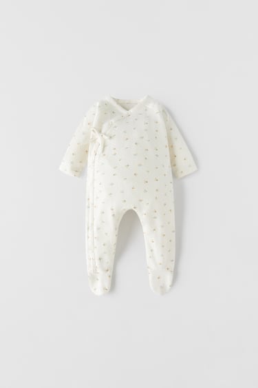 Image 0 of BABY/ FLORAL OPENWORK SLEEPSUIT from Zara