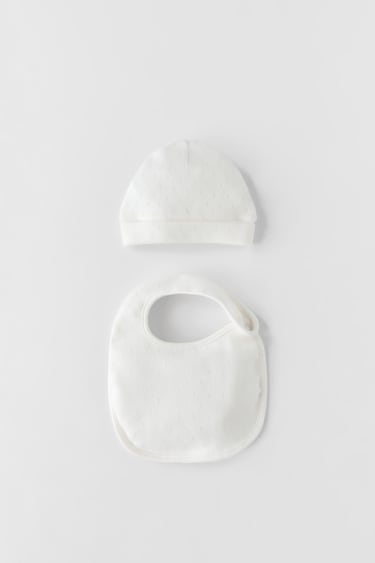 Image 0 of BABY/ OPENWORK HAT AND BIB PACK from Zara
