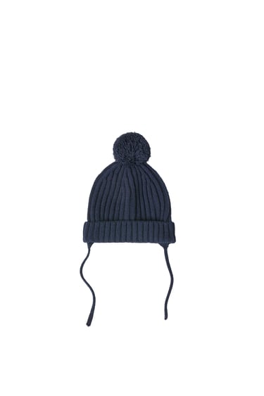 Image 0 of BABY/ POMPOM KNIT HAT from Zara
