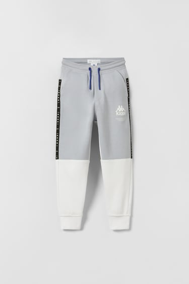 Image 0 of COLOUR BLOCK PLUSH SPORTY KAPPA TROUSERS from Zara