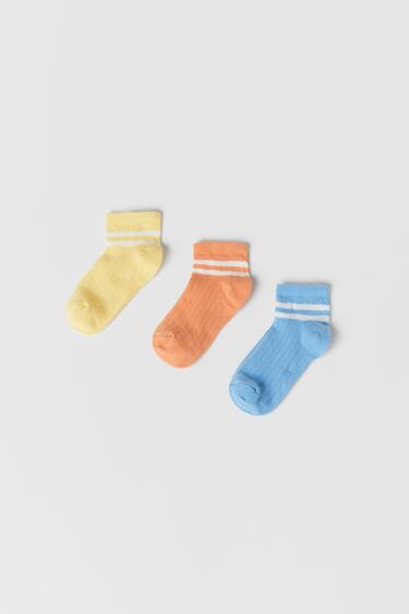 Image 0 of BABY/ 3-PACK OF STRIPED SOCKS from Zara