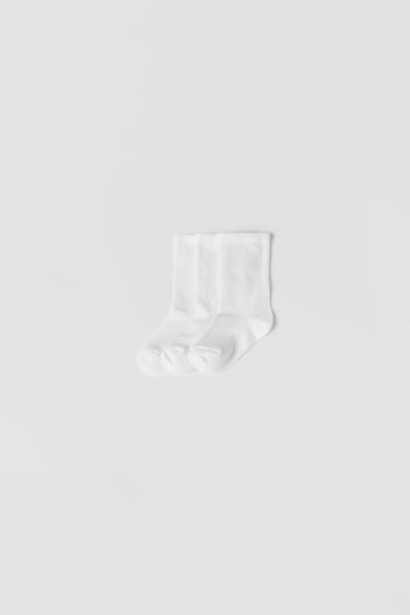 Bilde 0 fra BABY/ 3-PAKNING LANGE BASIC SOKKER fra Zara