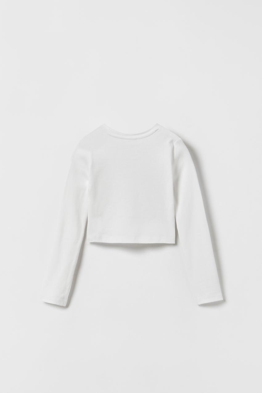 Zara white top crop Clearance