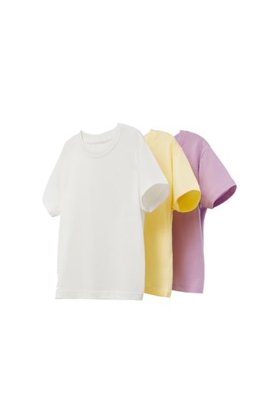 Image 0 of THREE-PACK OF PLAIN T-SHIRTS from Zara