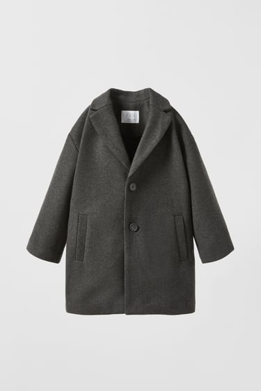 Image 0 of SYNTHETIC WOOL COAT from Zara
