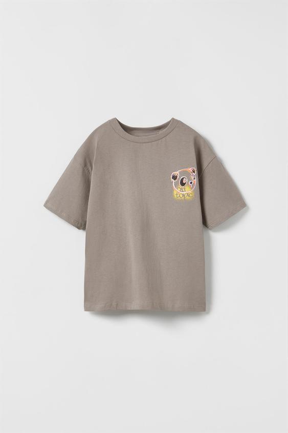 Bear Street T Shirt Anthracite Grey Zara United States Bear Street T Shirt Anthracite Grey Zara United States