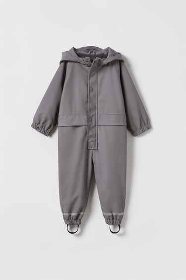 Image 0 of ELASTICIZED RUBBERIZED COVERALLS from Zara