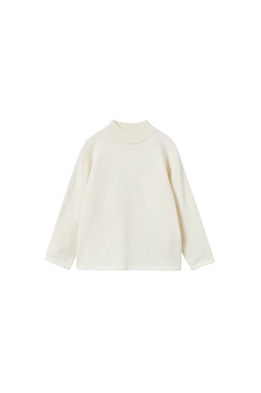 Image 0 of MOCK NECK KNIT SWEATER from Zara
