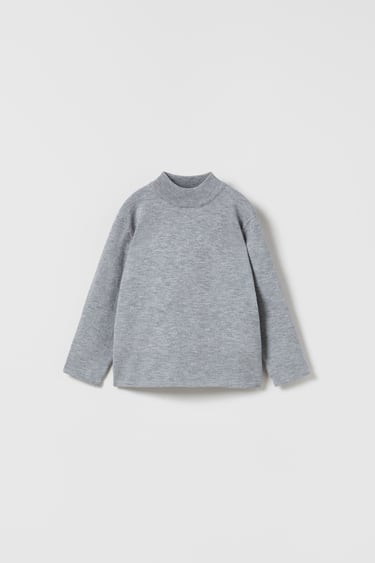Image 0 of KNIT SWEATER WITH HIGH NECK from Zara