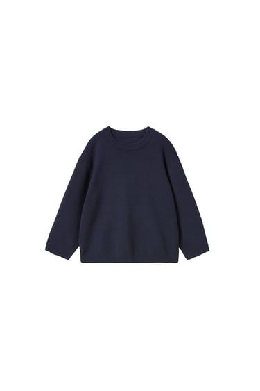 Image 0 of NAVY KNIT SWEATER from Zara