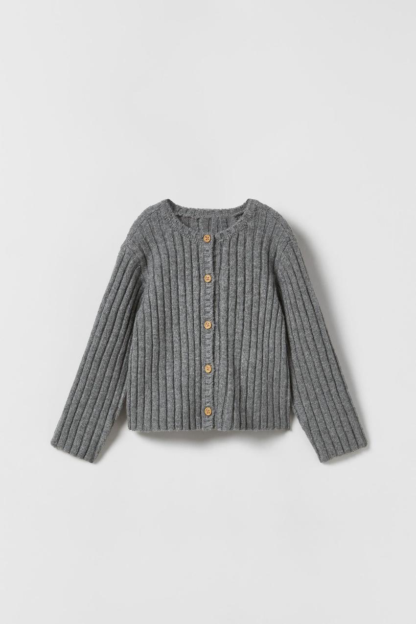 Zara ribbed knit cardigan Clearance
