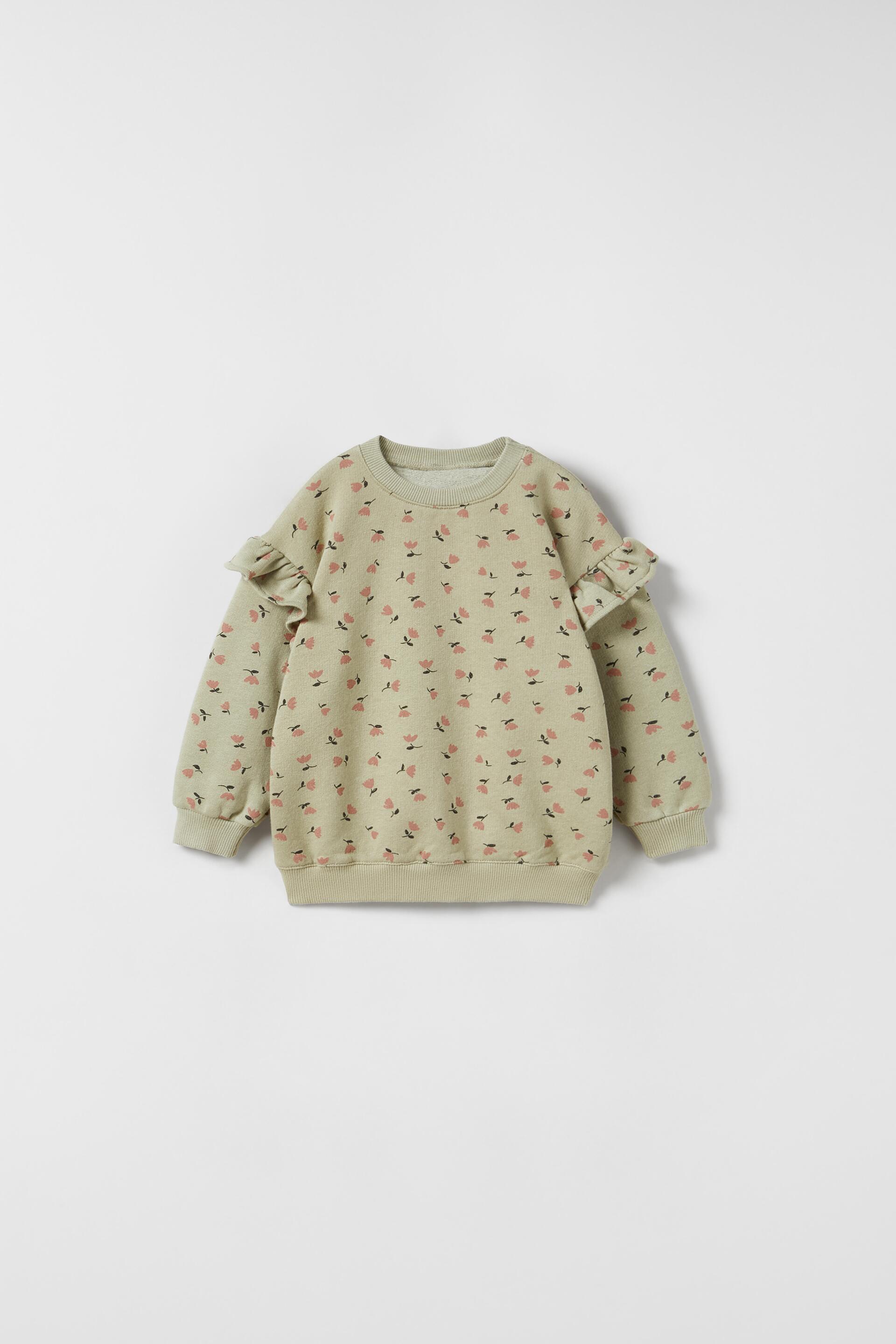 FLORAL SWEATSHIRT - Pistachio | ZARA 