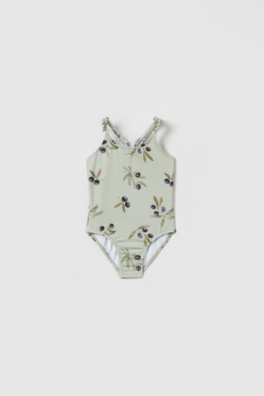 Image 0 of BABY/ SWIMSUIT WITH WATERCOLOUR OLIVES from Zara