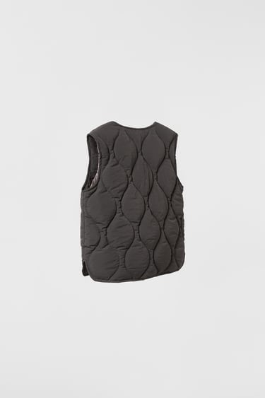 Image 0 of DIAMOND QUILTED GILET from Zara