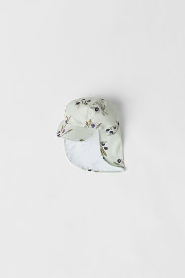 BABY/ WATERCOLOR OLIVE SWIMMING CAP WITH UPF 50