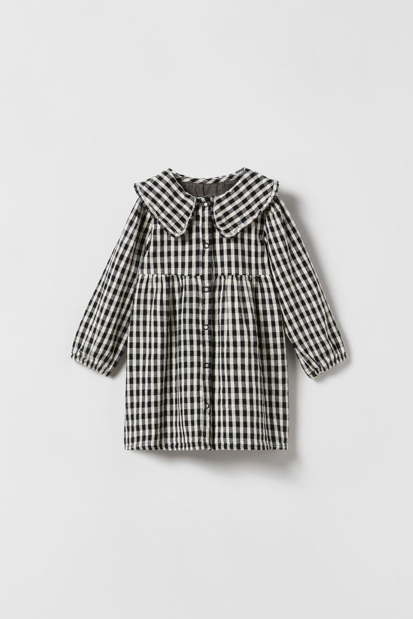 Zara black gingham dress Clearance