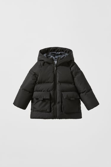 Image 0 of HEAT-SEALED WATER REPELLENT DOWN PUFFER COAT from Zara