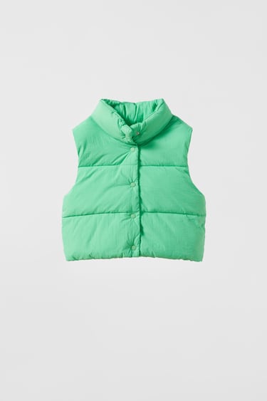 Image 0 of CROPPED PUFFER VEST from Zara