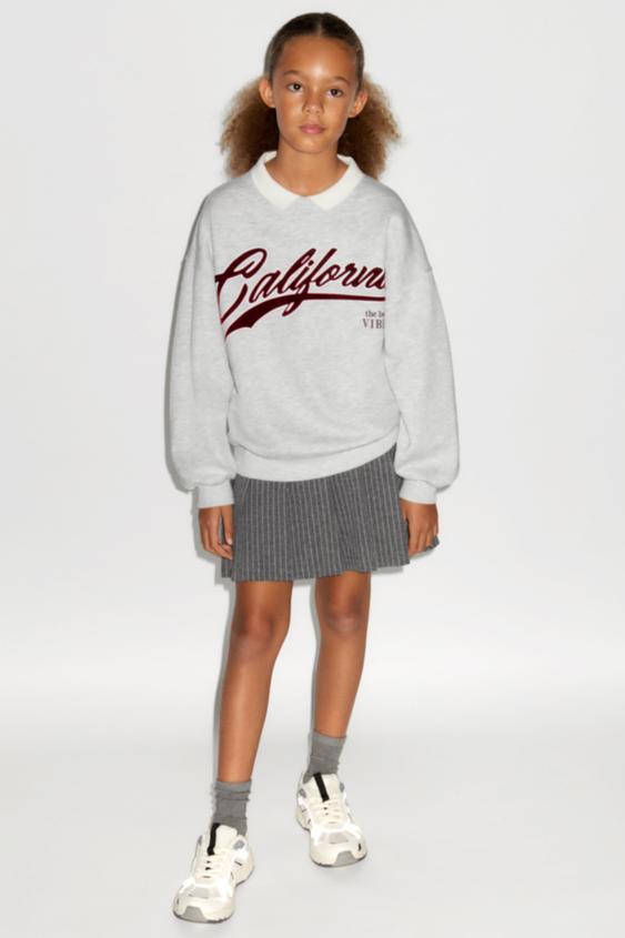 ピンストライプ ボックスプリーツ スカート グレー Zara Japan 日本 ピンストライプ ボックスプリーツ スカート グレー Zara Japan 日本