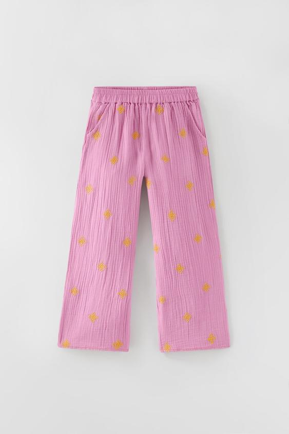 PANTALONI RICAMATI - Rosa | ZARA Italia / Italy