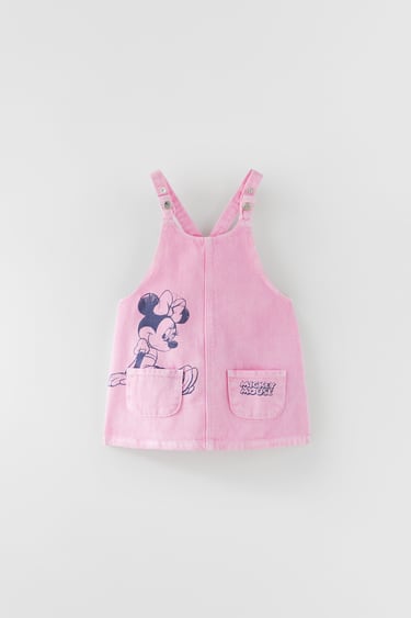 Image 0 of MINNIE MOUSE © DISNEY DENIM PINAFORE DRESS from Zara
