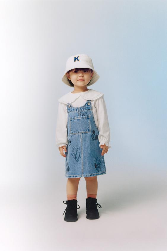 ミニー ミッキーマウス C ディズニー デニムジャンパースカート ブルー Zara Japan 日本 ミニー ミッキーマウス C ディズニー デニムジャンパースカート ブルー Zara Japan 日本