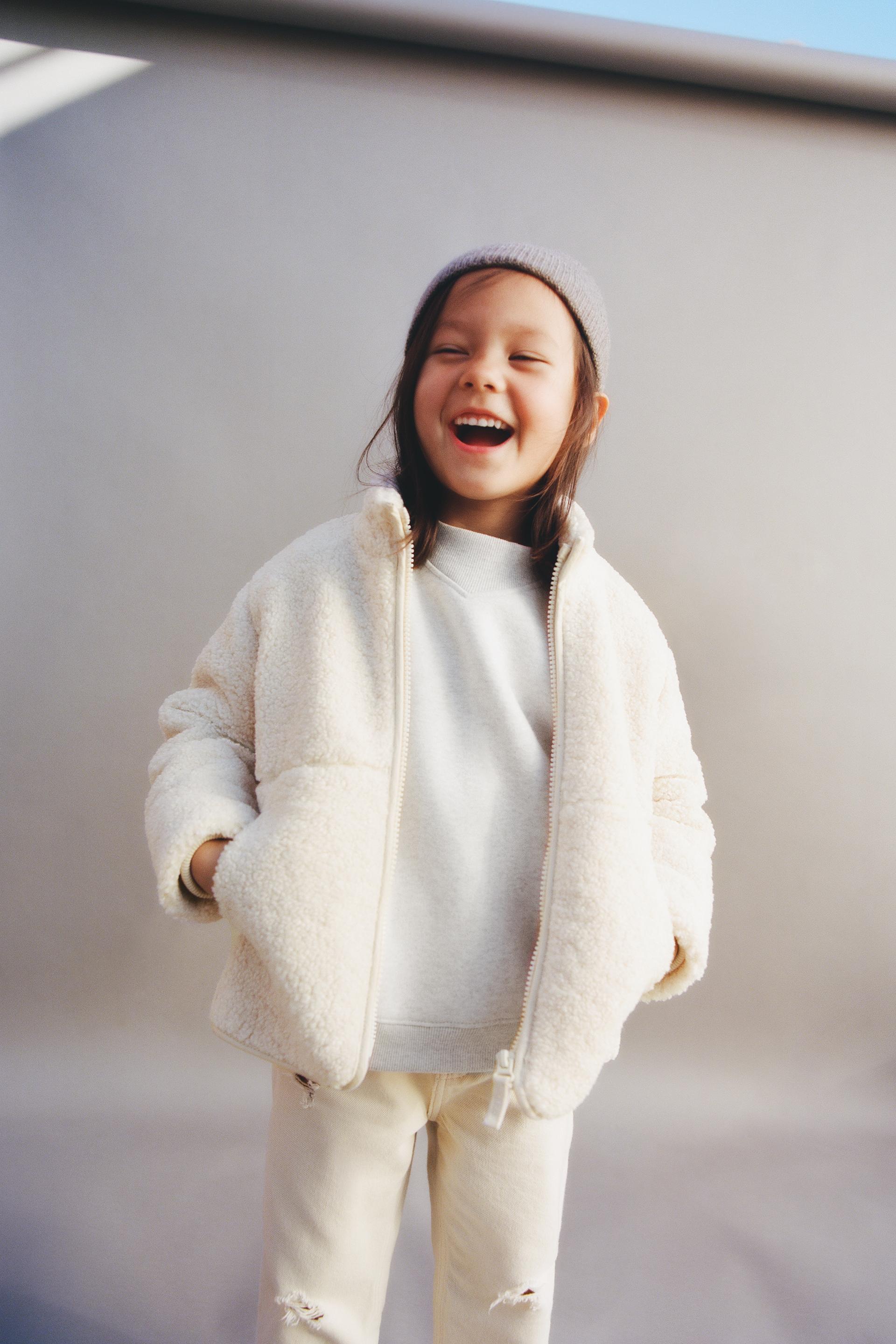 RIBBED HIGH NECK SWEATSHIRT - Sand 