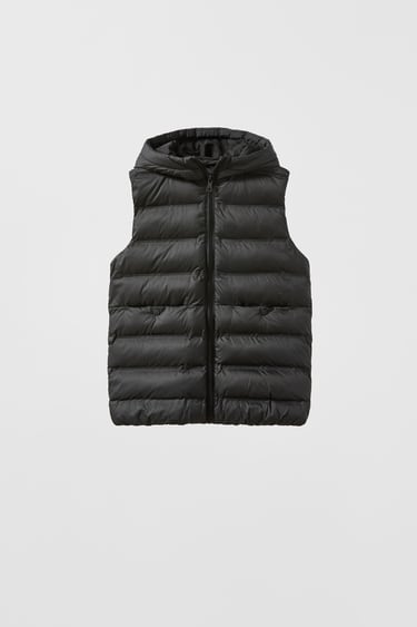 Image 0 of LONGLINE THERMO-SEALED PUFFER GILET from Zara