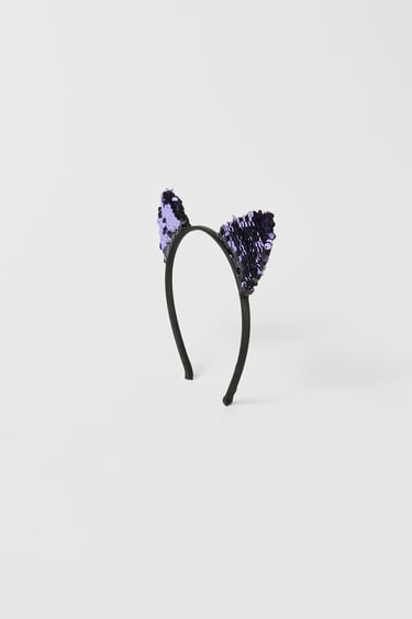Image 0 of HEADBAND WITH SEQUIN EARS from Zara