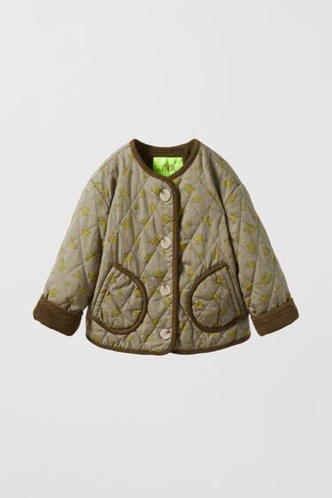Image 0 of COMBINATION QUILTED JACKET from Zara
